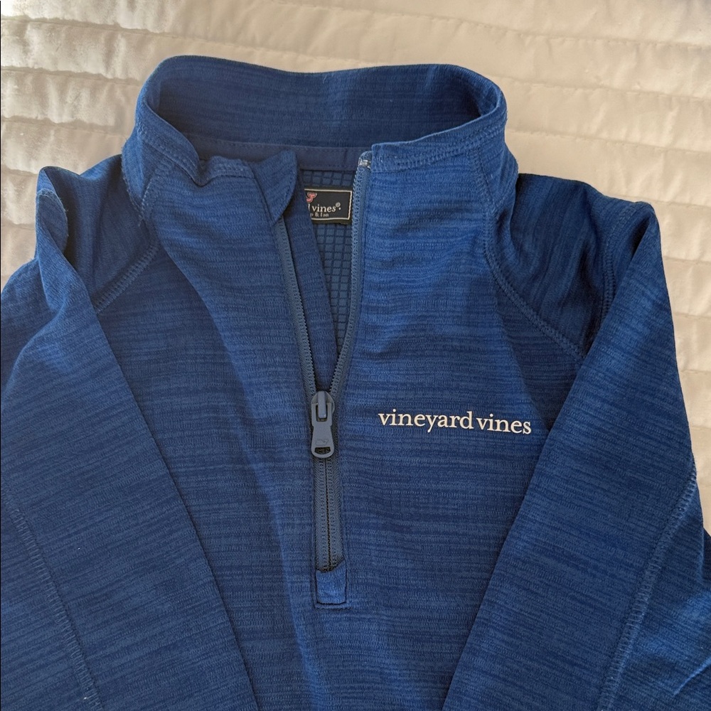 Vineyard Vines Navy Half-Zip Sweater